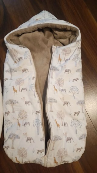 Saco cuco invierno bebé estampado ani.males
