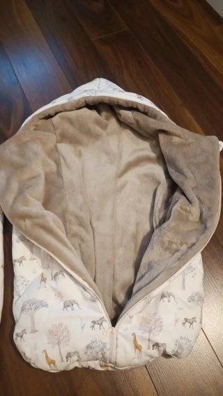Saco cuco invierno bebé estampado ani.males