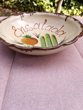 Ensaladera Antigua Cerámica