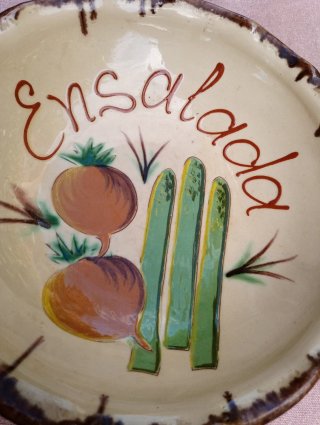 Ensaladera Antigua Cerámica