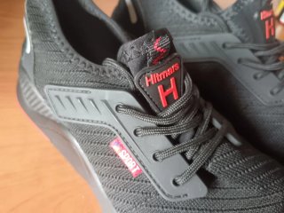 Zapatillas seguridad Hitmars negras y rojas