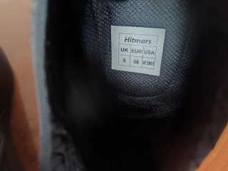 Zapatillas seguridad Hitmars negras y rojas