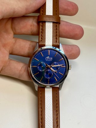 Lotus Cronógrafo Azul Hombre 43mm Piel