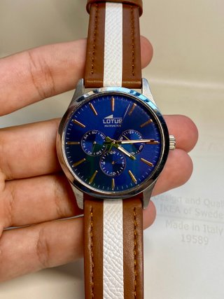 Lotus Cronógrafo Azul Hombre 43mm Piel