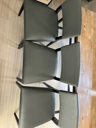 Conjunto de 6 sillas de comedor grises