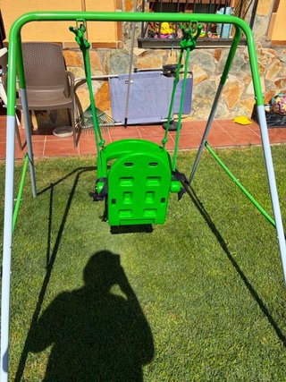 Columpio para infantil verde