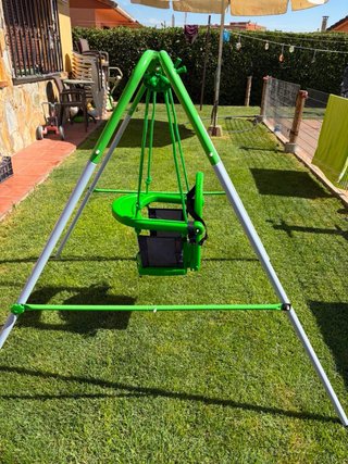 Columpio para infantil verde
