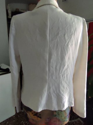 Giacca in lino bianca