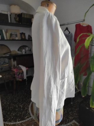Giacca in lino bianca
