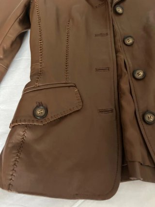 Chaqueta de piel Purificación García Talla M