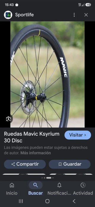 Ruedas Mavic Ciclismo