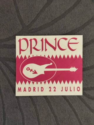 Pegatina Prince Madrid 22 Julio