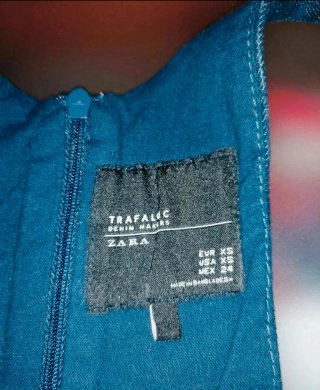 Peto vaquero Zara azul