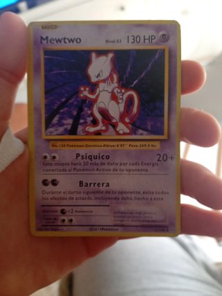 Carta Pokémon Mewtwo Básico Nivel 53