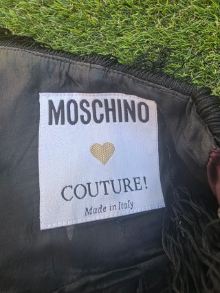Vestido Moschino Negro Talla 36 exclusivo vintage