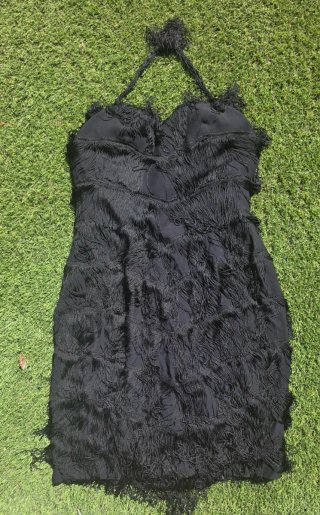Vestido Moschino Negro Talla 36 exclusivo vintage