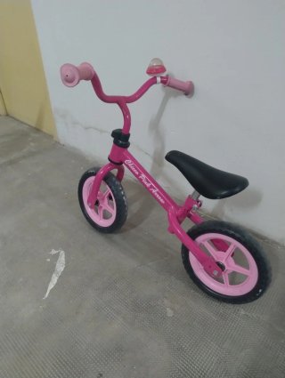 Bici sin pedales rosa Chico