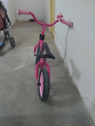 Bici sin pedales rosa Chico