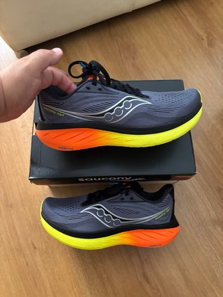 Saucony Ride 18 Talla 41 Gris Naranja
