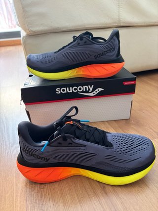 Saucony Ride 18 Talla 41 Gris Naranja