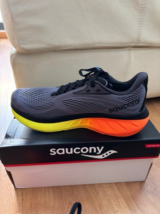 Saucony Ride 18 Talla 41 Gris Naranja