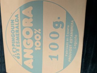 Lana Angora Pinguin Esmeralda 90g Blanco