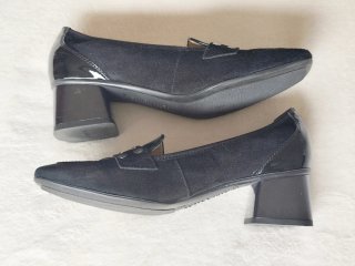 Mocasines Hispanitas Ante-Charol T.35/36