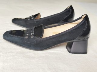 Mocasines Hispanitas Ante-Charol T.35/36