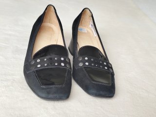 Mocasines Hispanitas Ante-Charol T.35/36