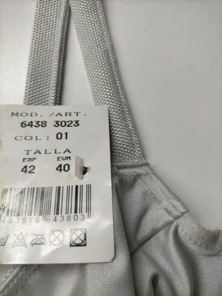 Bikini Borabora con aros Talla M Gris