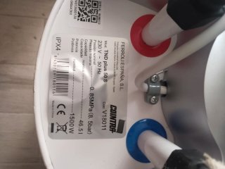 Termo eléctrico Cointra blanco 50L.