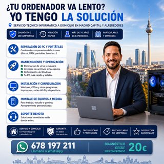 Servicio técnico informático a domicilio