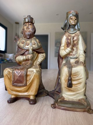 Pareja Esculturas Lladró Reyes