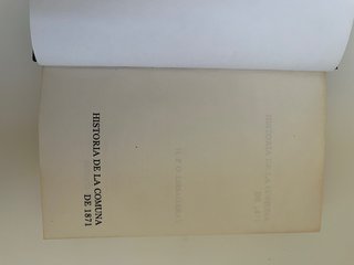 Libro Historia de la Comuna de 1871, encuadernació