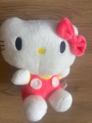 Peluche Hello Kitty Blanco con Moño Rosa