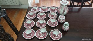 Juego de té/café porcelana inglesa Adams