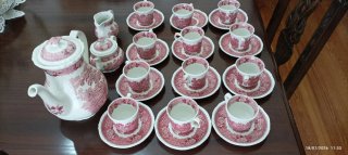 Juego de té/café porcelana inglesa Adams