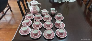 Juego de té/café porcelana inglesa Adams