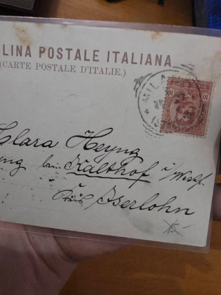 Cartolina Milano 1897 Panorama