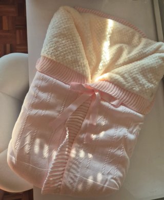 Saco de invierno para bebé rosa