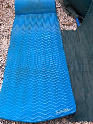 Colchoneta flotador piscina azul Sunray