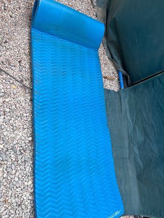 Colchoneta flotador piscina azul Sunray