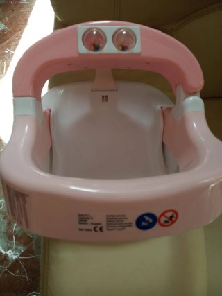 Asiento Bañera Bebé Rosa
