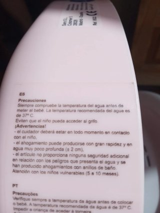 Asiento Bañera Bebé Rosa