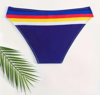 Bañador slip rayas multicolor