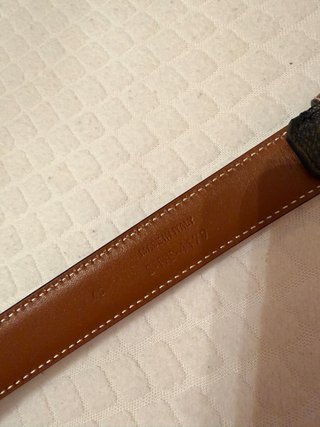 Cintura Celine Logo Oro Marrone
