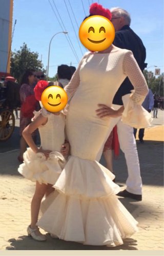 Traje Flamenca Niña Talla 3 y 5 Años 40 euros/ud