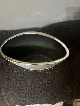 Jarrón Decorativo Plateado