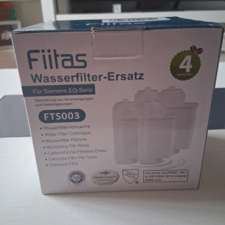 4 Filtros Agua Fiitas FTS003 para Siemens EQ