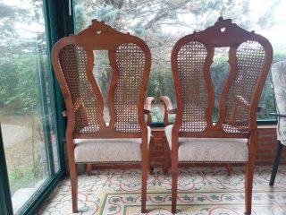 2 Sillones de madera antiguos